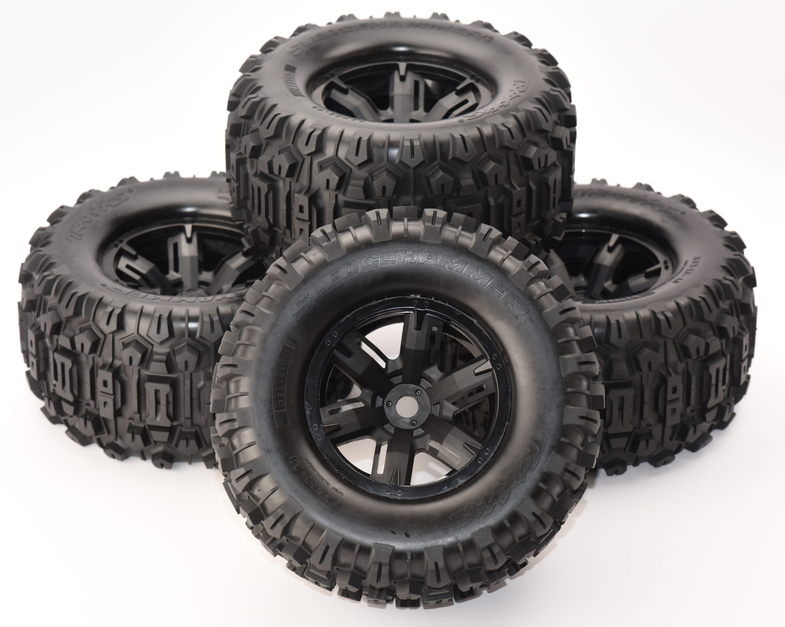 Traxxas X-Maxx Belted Tires (2) Fits X-MAXX Ultimate Wheels & Tires Factory Glued Belted (set 4) Traxxas 77097-4