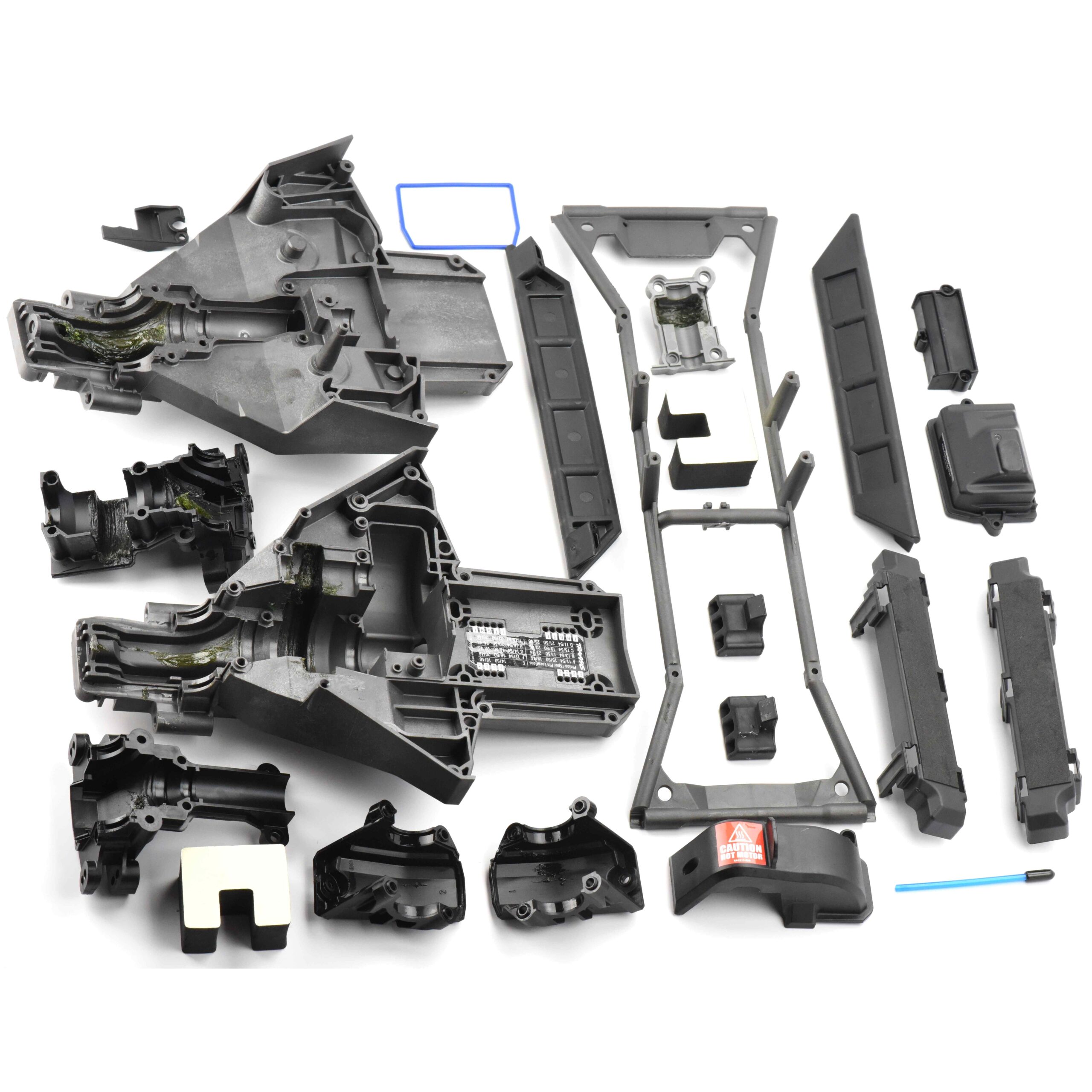 Fits X-MAXX 8S TRAXXAS 77086-4 Plastic Set front Rear 8s Bulkhead Covers box rubber