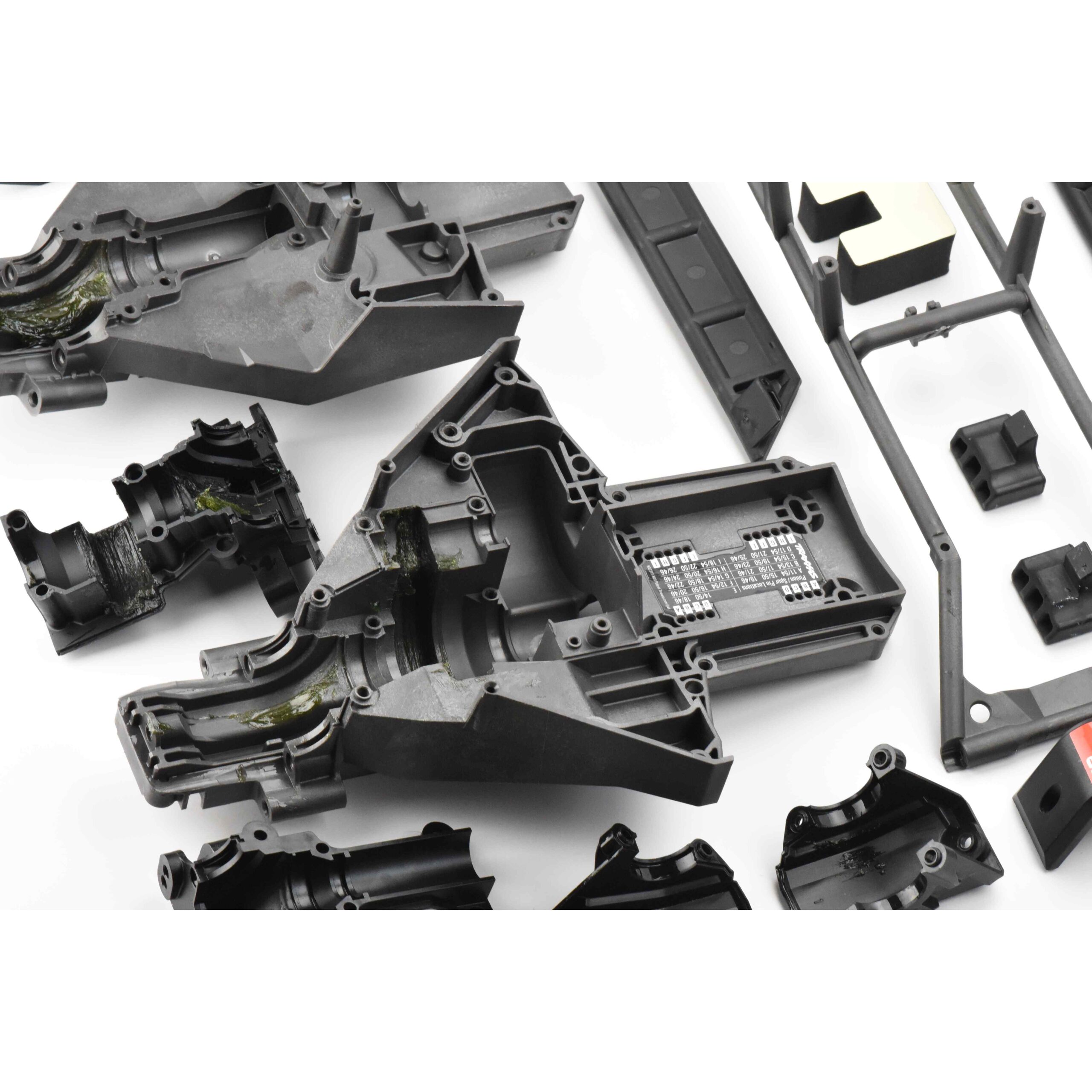 Fits X-MAXX 8S TRAXXAS 77086-4 Plastic Set front Rear 8s Bulkhead Covers box rubber