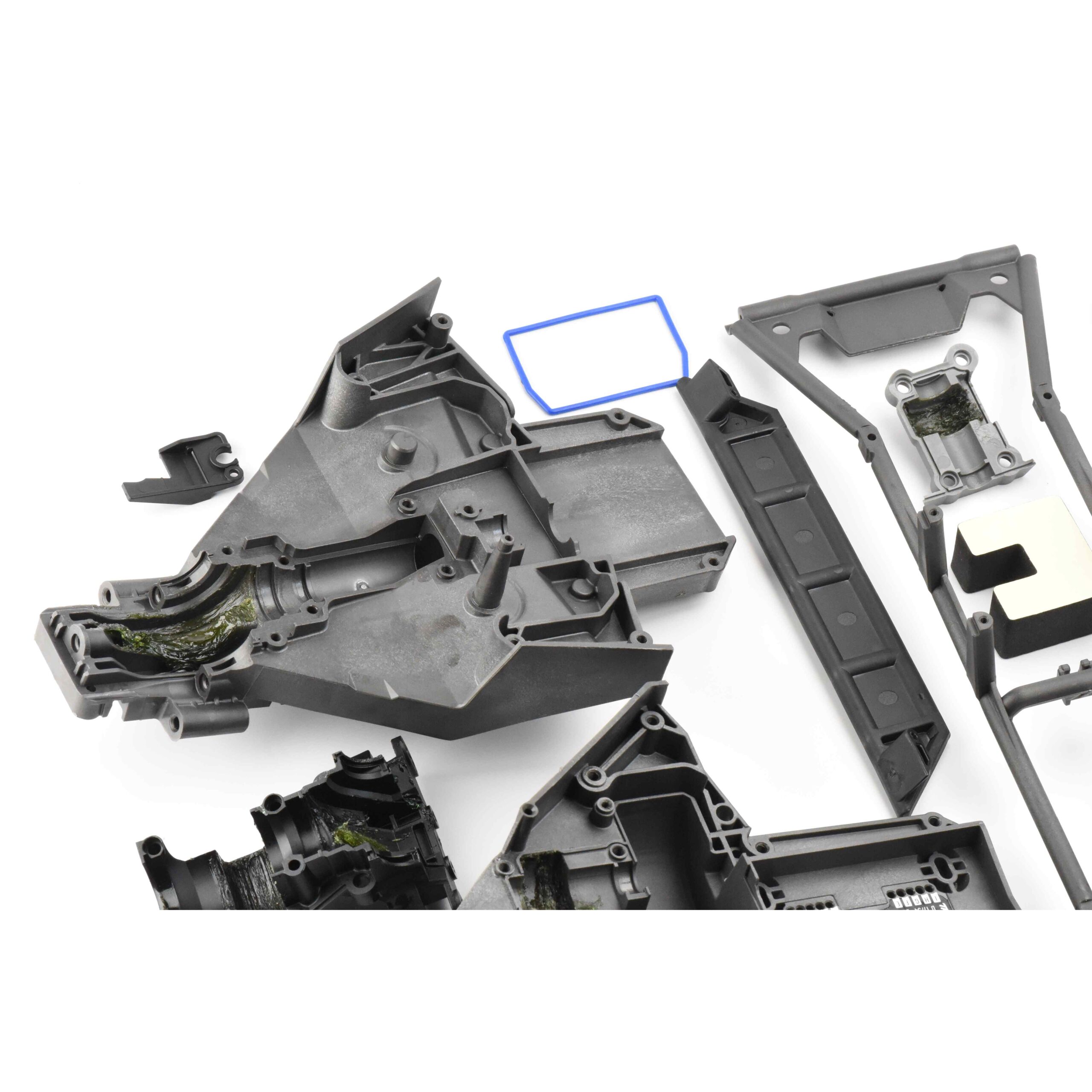 Fits X-MAXX 8S TRAXXAS 77086-4 Plastic Set front Rear 8s Bulkhead Covers box rubber