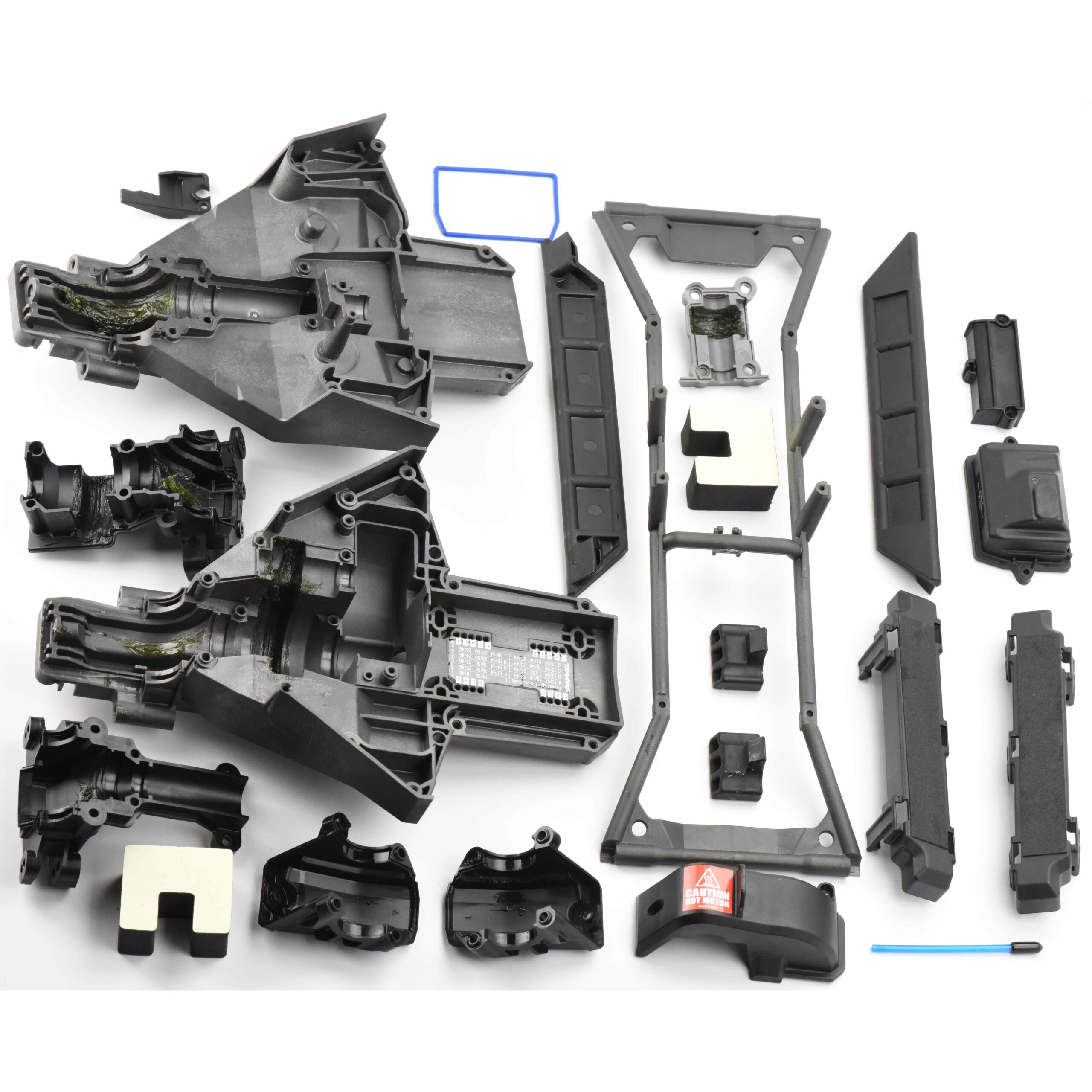 Fits X-MAXX 8S TRAXXAS 77086-4 Plastic Set front Rear 8s Bulkhead Covers box rubber