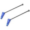 Fits Traxxas 1/5 8s X-Maxx Front or Rear Steel HD Driveshaft Blue Stub Axle CVD