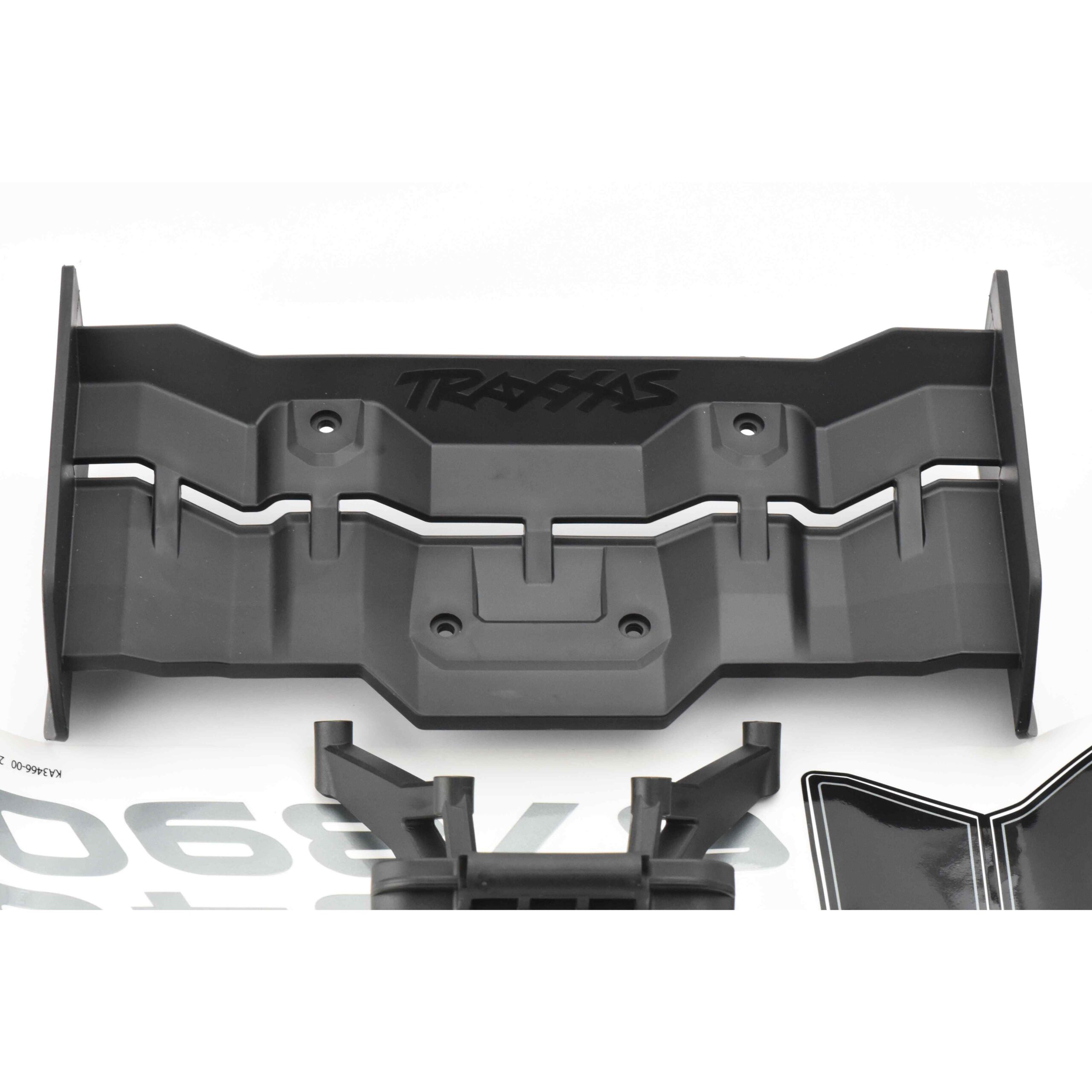 Fits Traxxas XRT 8S Wing & Mount Set, decals screws black spoiler 7776