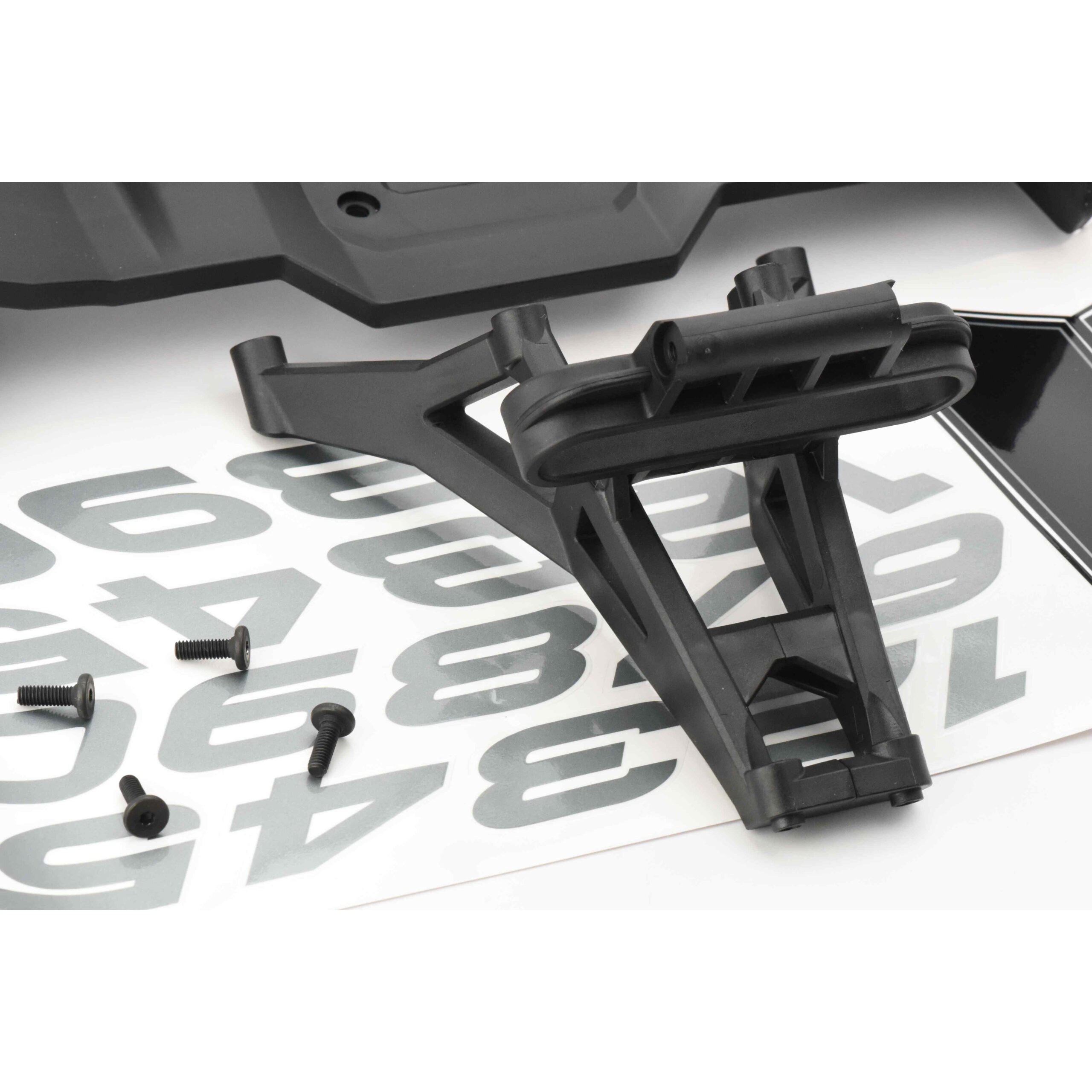 Fits Traxxas XRT 8S Wing & Mount Set, decals screws black spoiler 7776