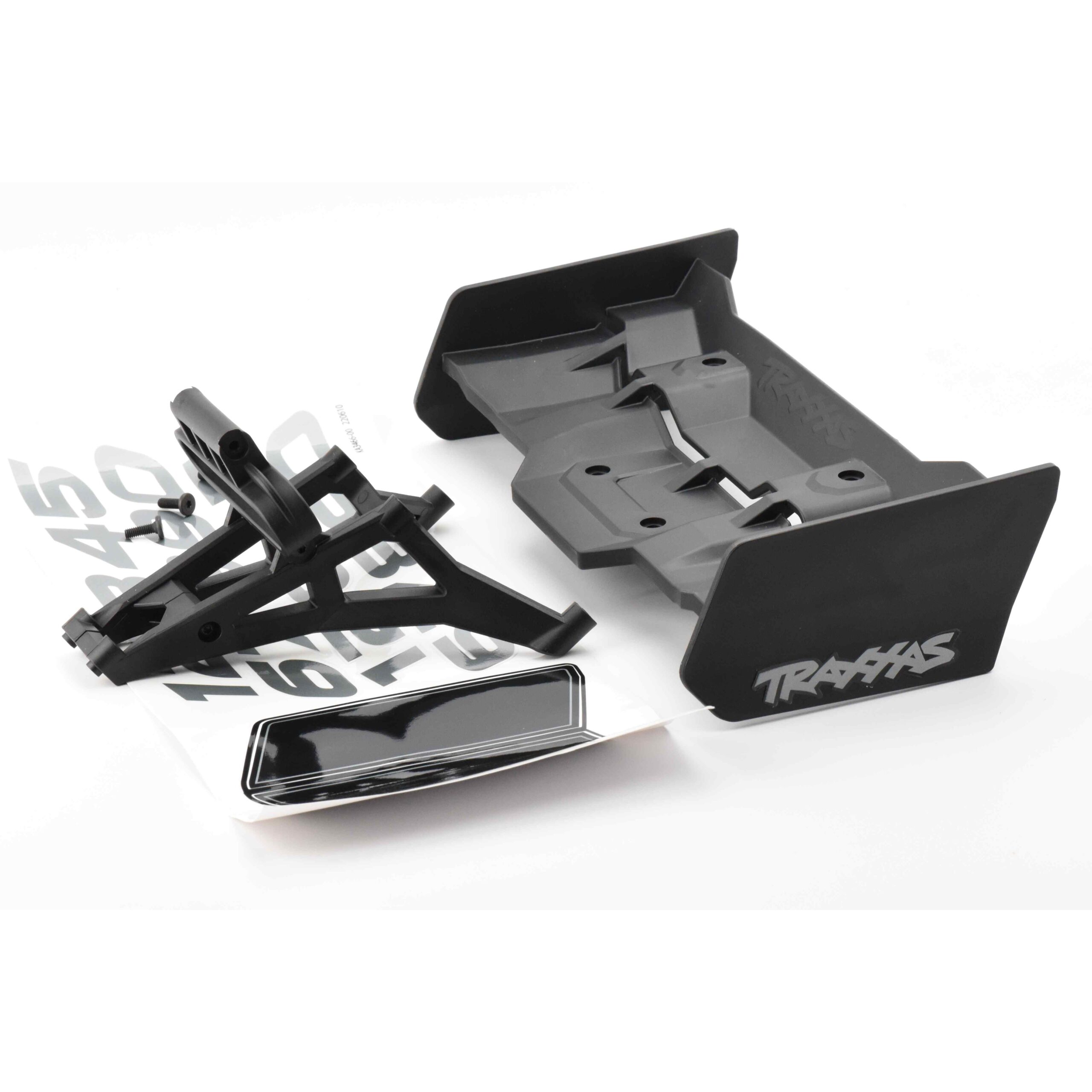 Fits Traxxas XRT 8S Wing & Mount Set, decals screws black spoiler 7776