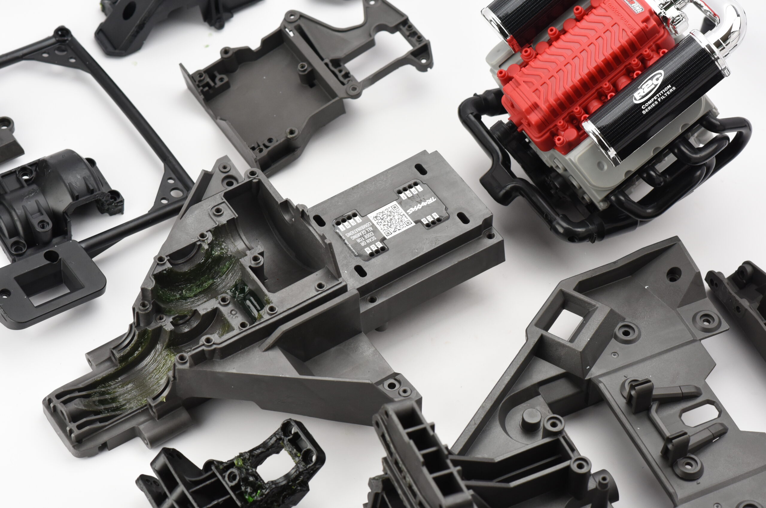 Sand Car Plastic Parts (3) Fits SAND CAR Plastic Set (Front Rear Bulkheads, Covers, Receiver box etc Traxxas 109076-4)