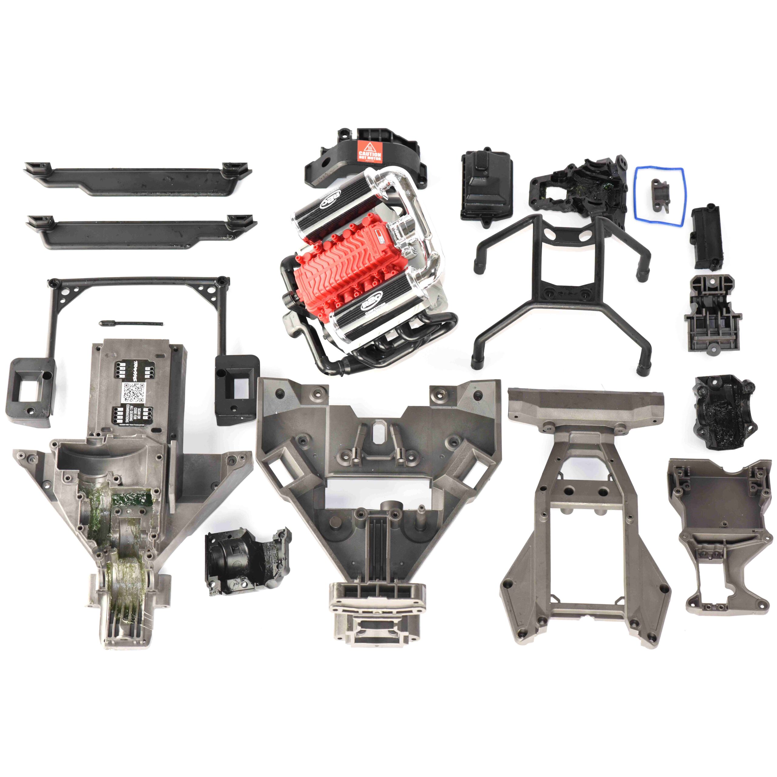 Sand Car Plastic Parts Fits SAND CAR Plastic Set (Front Rear Bulkheads, Covers, Receiver box etc Traxxas 109076-4)