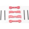 Fits Traxxas SLEDGE 95076-4 - Suspension TIE BARS RED and hinge pins