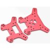 Fits Traxxas Sledge Shock Towers Front & Rear Red Anodized 6061-T6 Aluminum