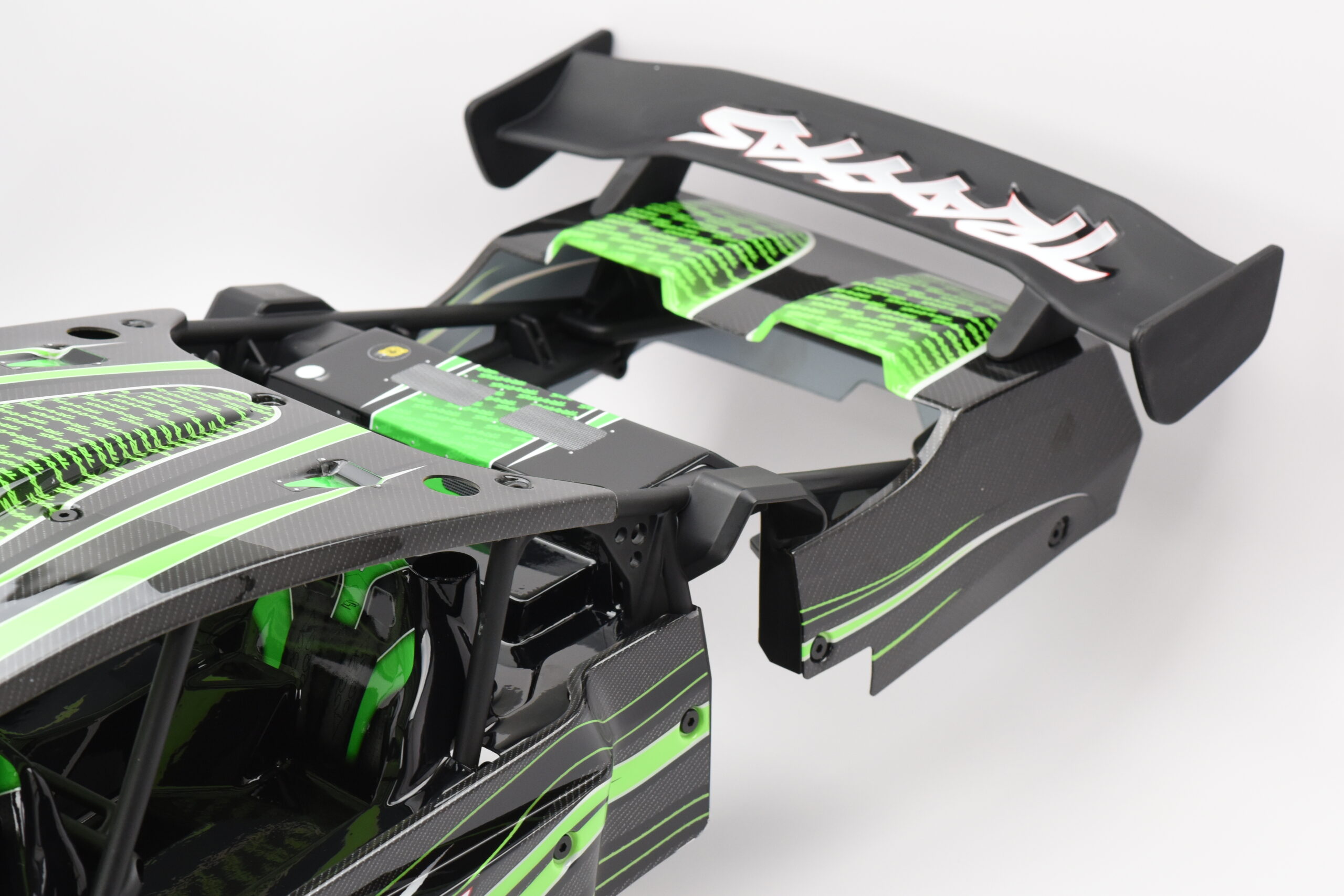 Traxxas Sand Car Body (4) Fits SAND CAR BODY & CAGE (Green Painted Funco Pro Scale Traxxas 109076-4)
