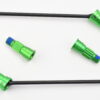 Traxxas Sand Car Driveshafts Axles (2) Fits Traxxas SAND CAR DRIVE Shafts, Rear w/GREEN anodized alum Stub Axles X-Maxx