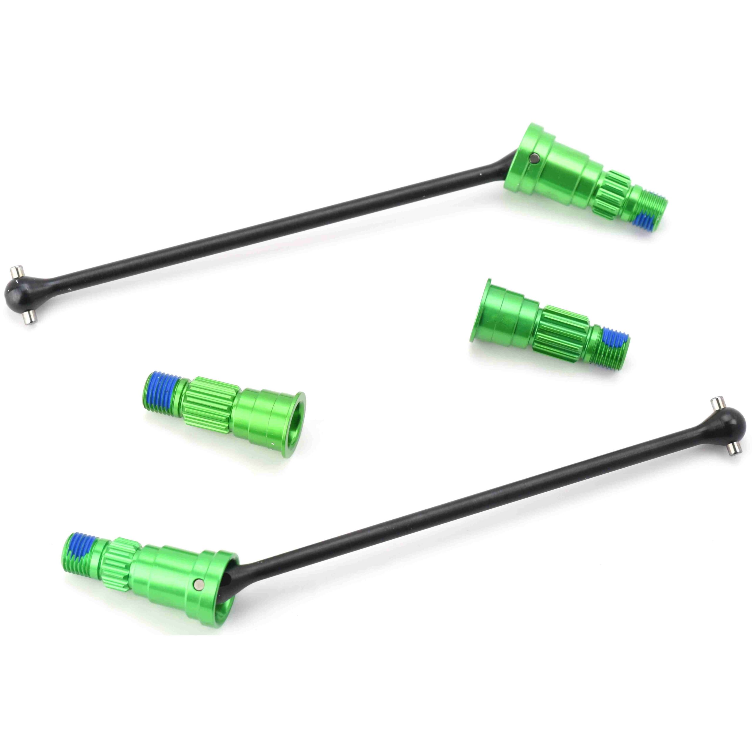 Traxxas Sand Car Driveshafts Axles Fits Traxxas SAND CAR DRIVE Shafts, Rear w/GREEN anodized alum Stub Axles X-Maxx