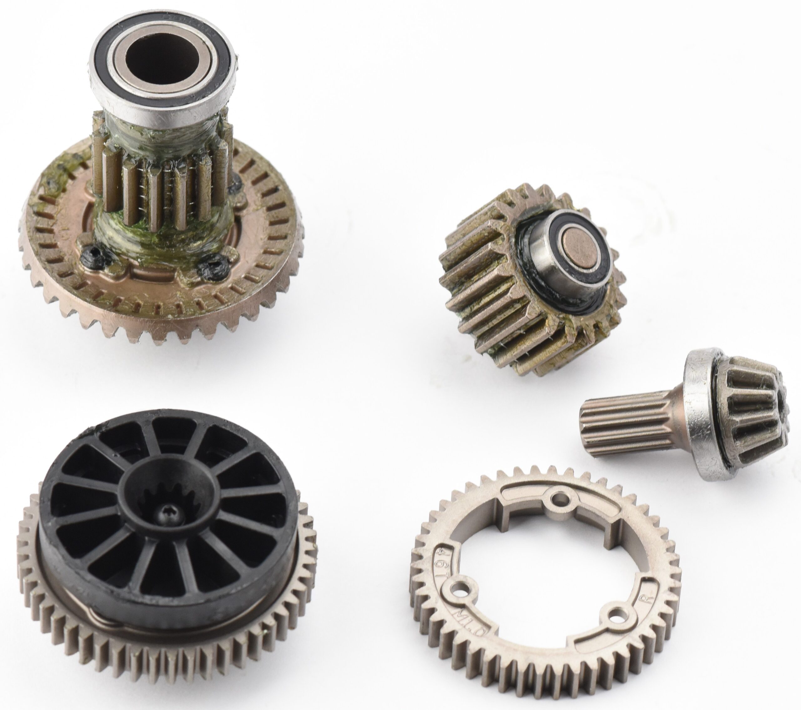 Fits SAND CAR Transmission parts,  (Idler, Spur & Top Shaft) Traxxas 109076-4