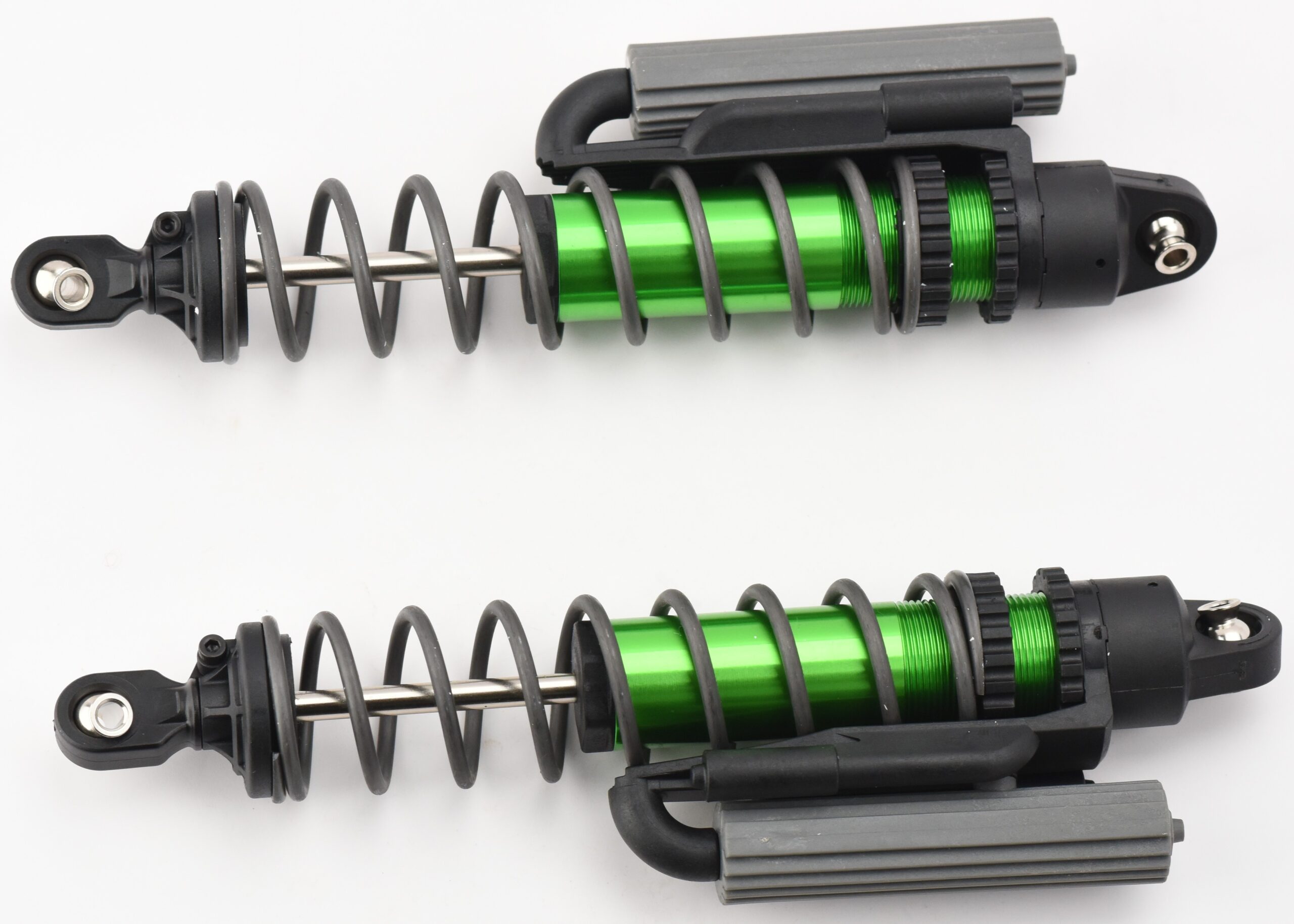 Traxxas Sand Car Rear Shocks (2) Fits SAND CAR REAR SHOCKS (GT Maxx GREEN-Anodized, springs Traxxas 109076-4)