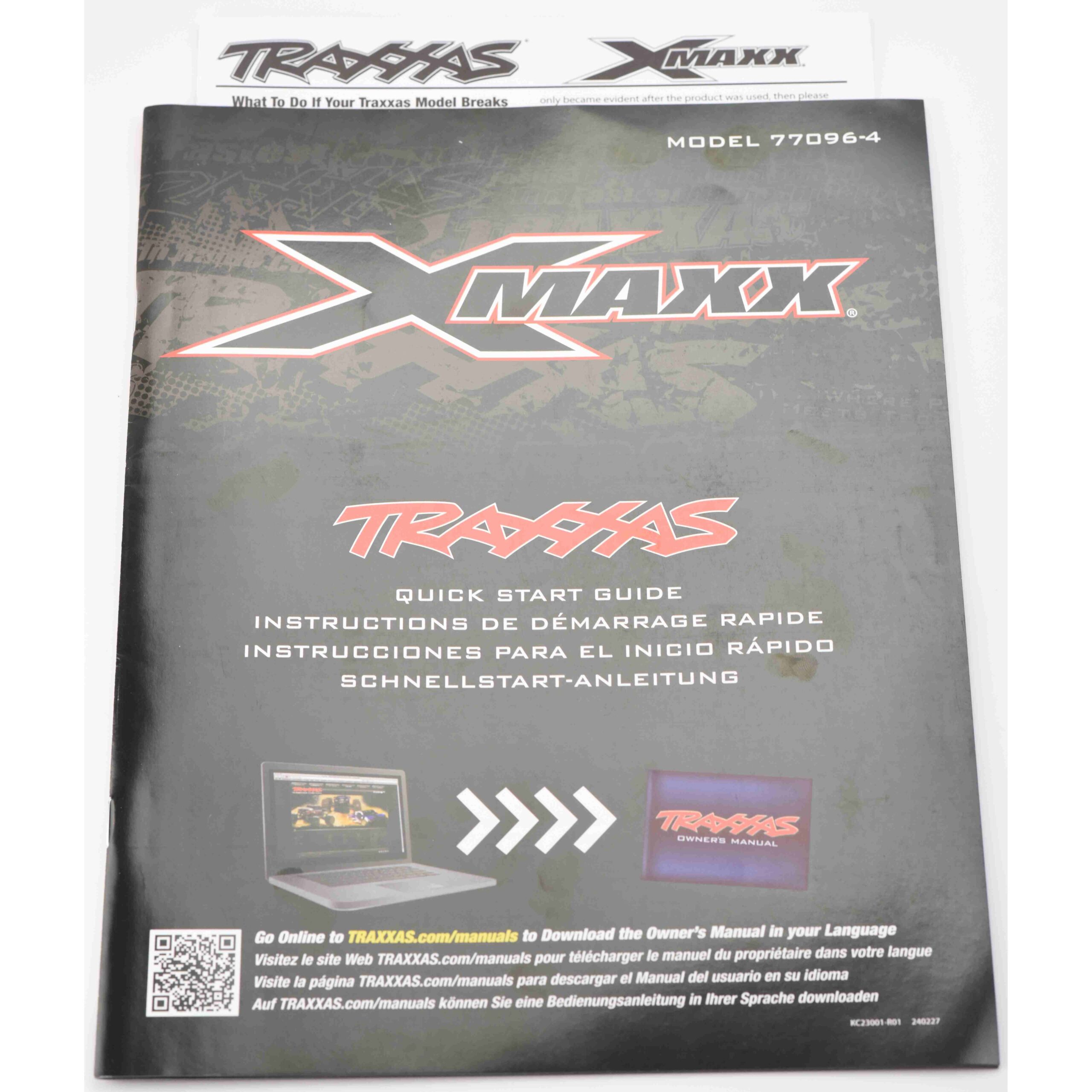 Traxxas X-Maxx Belted Manual Fits Traxxas X-MAXX 8S Manual, Parts List Exploded Views, Model 77096-4