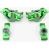 X-MAXX Ultimate XRT 8S F/R Hub GREEN Carriers Caster Steering Blocks Traxxas