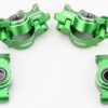 X-MAXX Ultimate XRT 8S F/R Hub GREEN Carriers Caster Steering Blocks Traxxas
