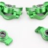 X-MAXX Ultimate XRT 8S F/R Hub GREEN Carriers Caster Steering Blocks Traxxas