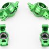 X-MAXX Ultimate XRT 8S F/R Hub GREEN Carriers Caster Steering Blocks Traxxas