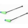 X-MAXX Ultimate DRIVE Shafts TWO shafts with GREEN Stub Axles Traxxas 77097-4