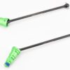 X-MAXX Ultimate DRIVE Shafts TWO shafts with GREEN Stub Axles Traxxas 77097-4