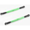 X-MAXX Ultimate Steering Rods (Toe links Green 7075-T6 aluminum Traxxas 77097-4
