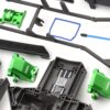 Traxxas X-Maxx Ult Plastic Parts (2) X-MAXX Ultimate Plastic Set Green (F/R Bulkhead Covers Rx box Traxxas 77097-4