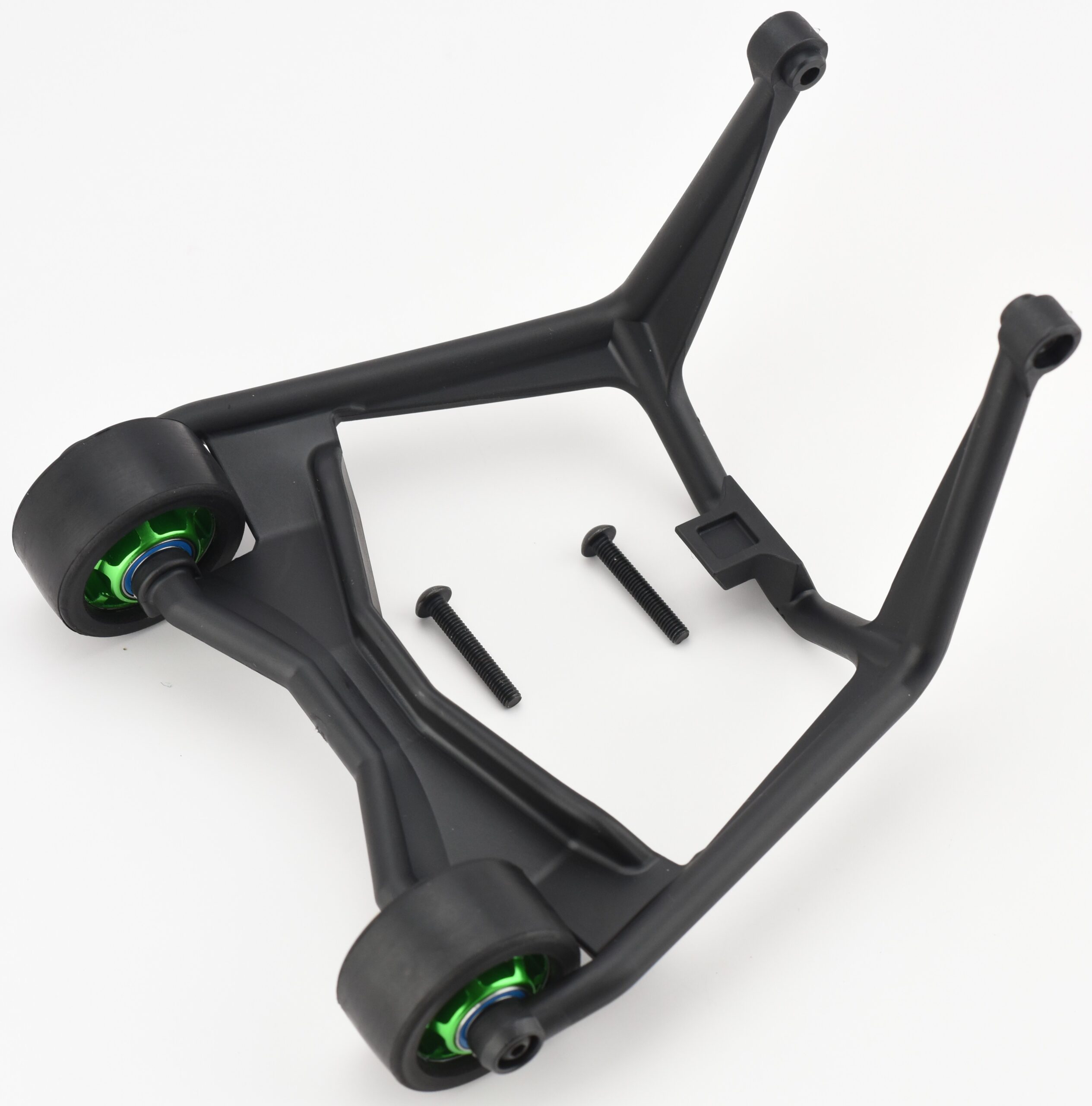 Fits XRT Ultimate Wheelie Bar with Green Aluminum Wheels Traxxas 77097-4 X-MAXX