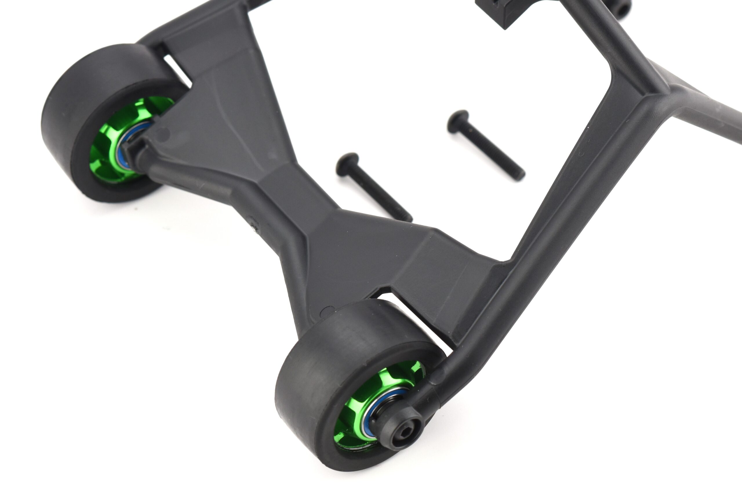 Fits XRT Ultimate Wheelie Bar with Green Aluminum Wheels Traxxas 77097-4 X-MAXX