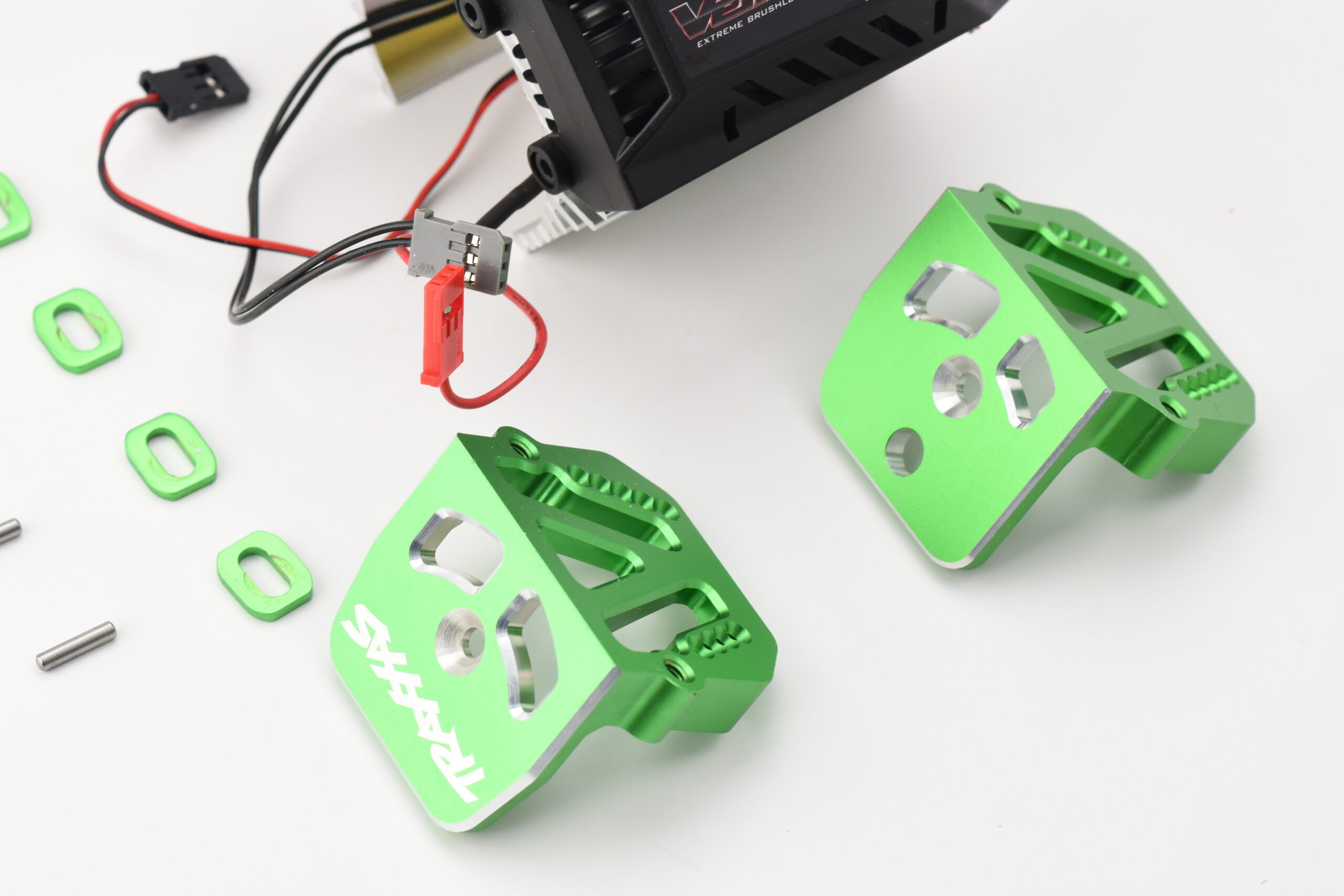 Fits XRT Ultimate Aluminum Heat Sink, Green Motor Mounts & Coolings Fans Traxxas 78097-4