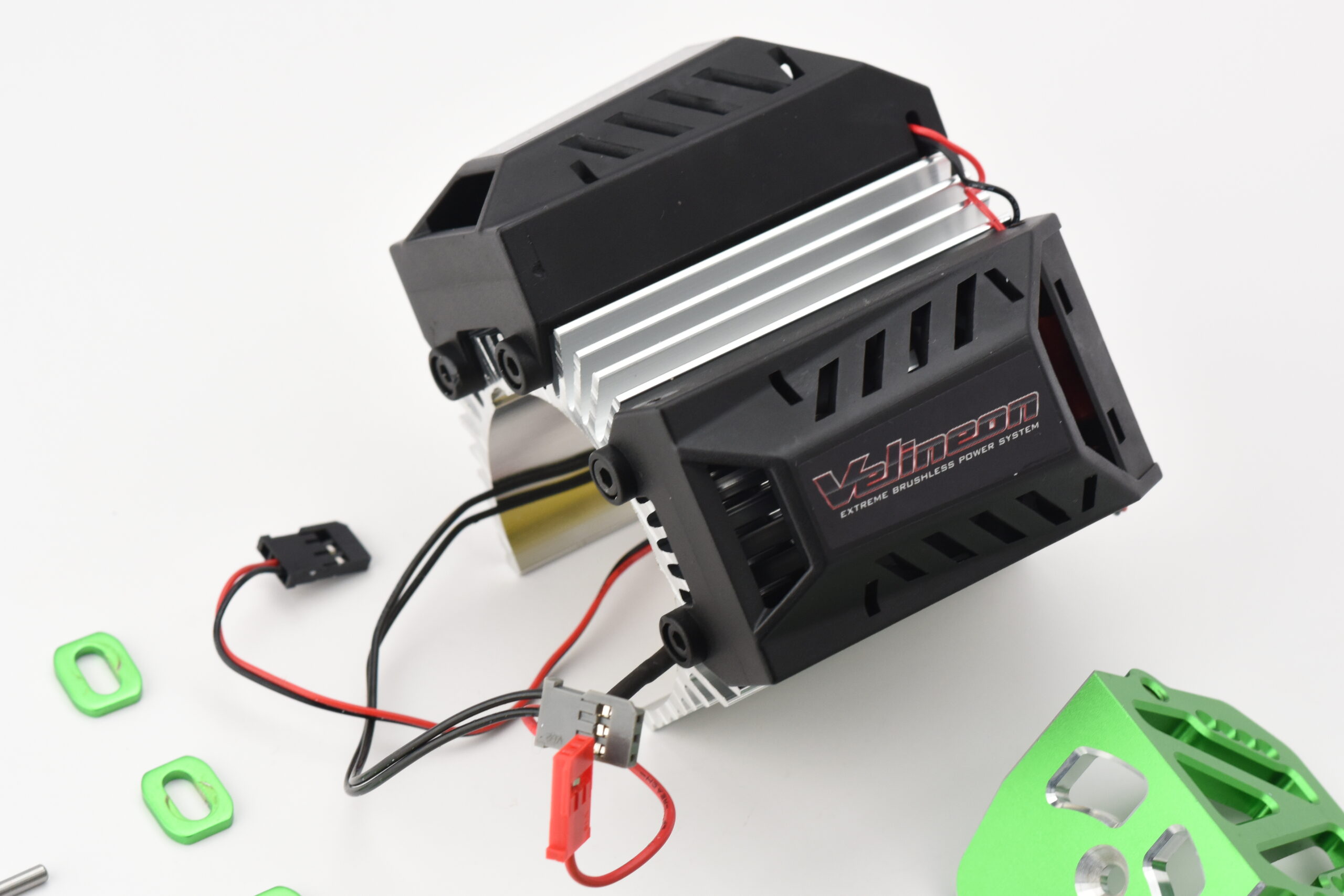 Fits XRT Ultimate Aluminum Heat Sink, Green Motor Mounts & Coolings Fans Traxxas 78097-4