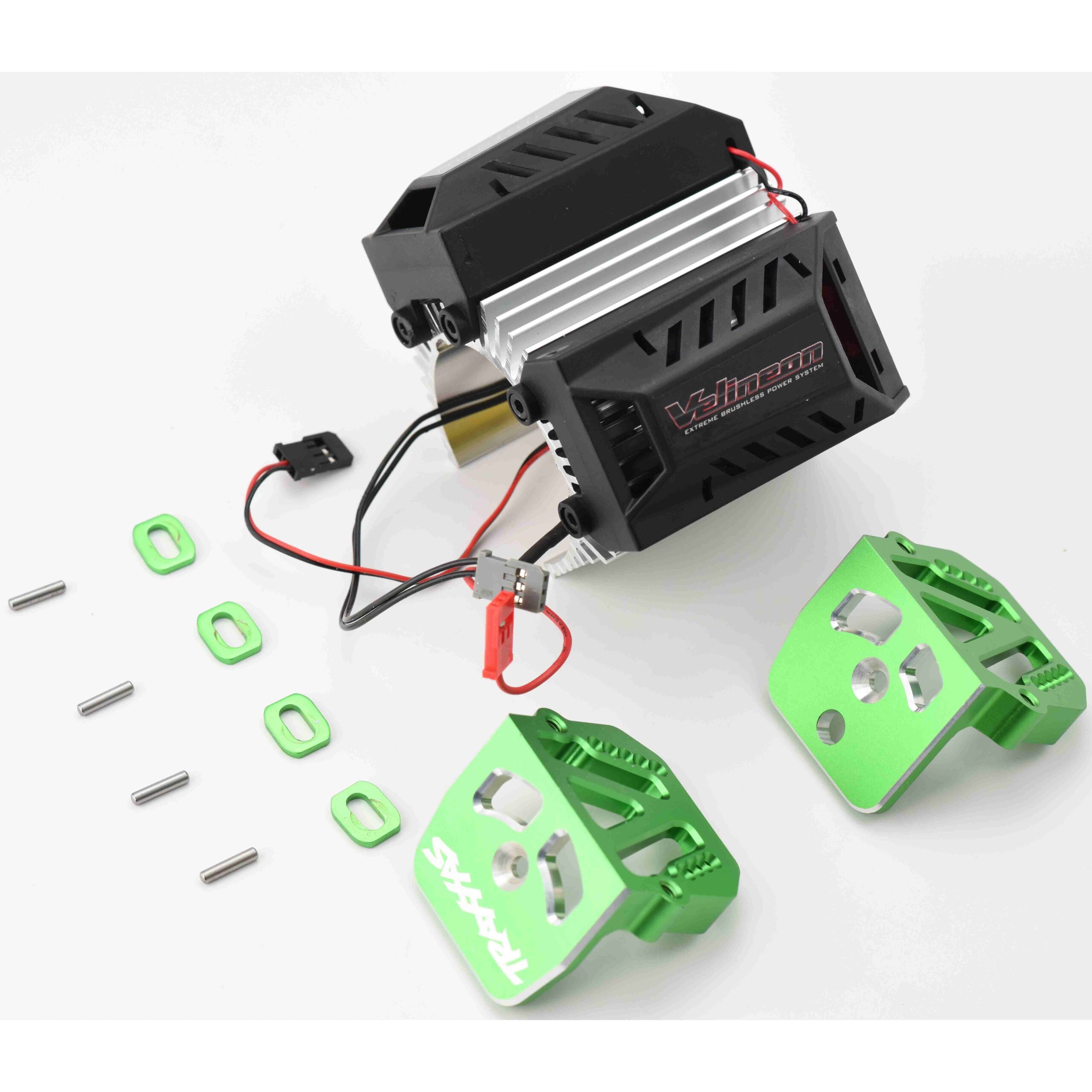 Fits XRT Ultimate Aluminum Heat Sink, Green Motor Mounts & Coolings Fans Traxxas 78097-4