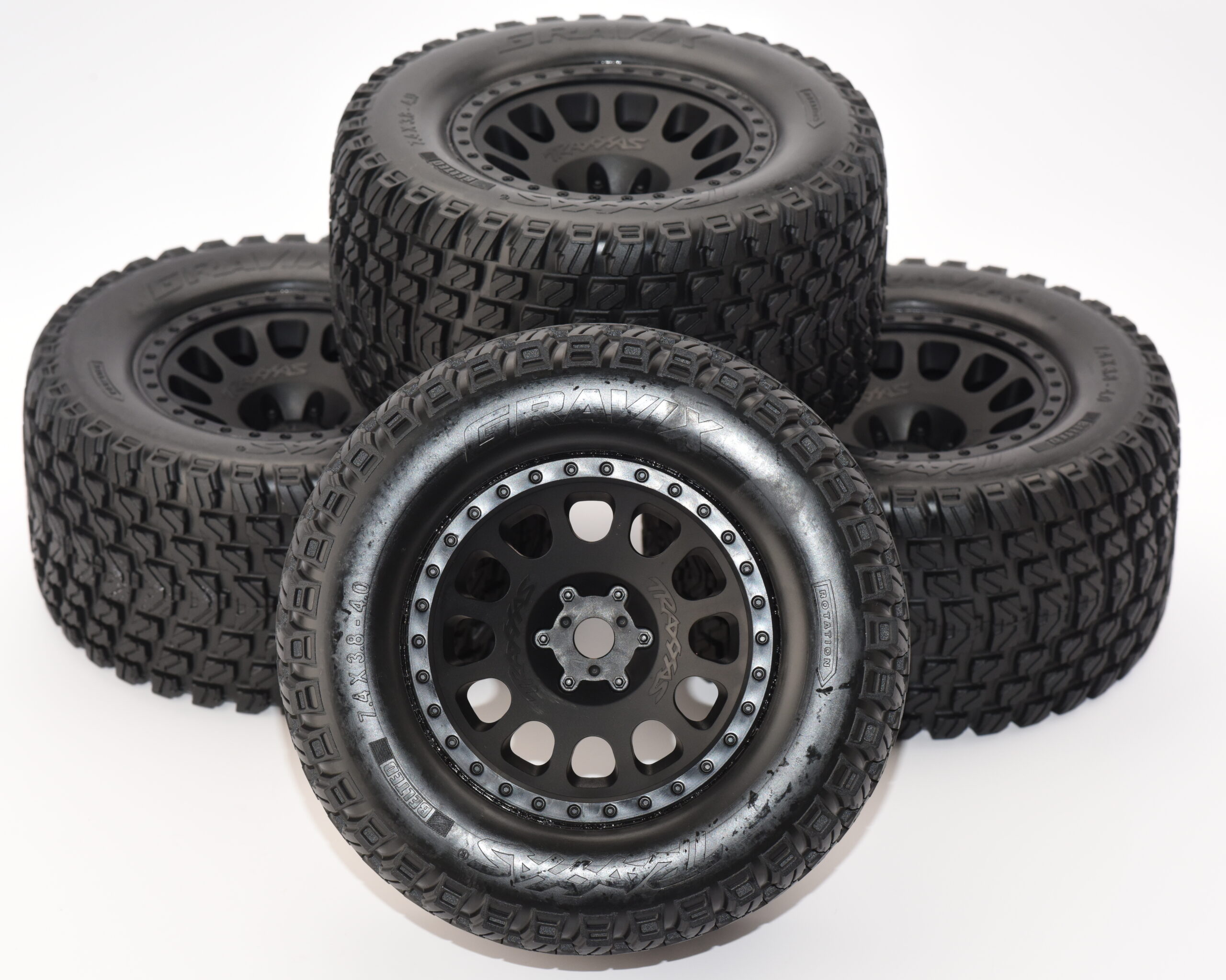 Fits Traxxas XRT ULTIMATE BELTED Tires Wheels Gravix 8S Factory Glued Assembled