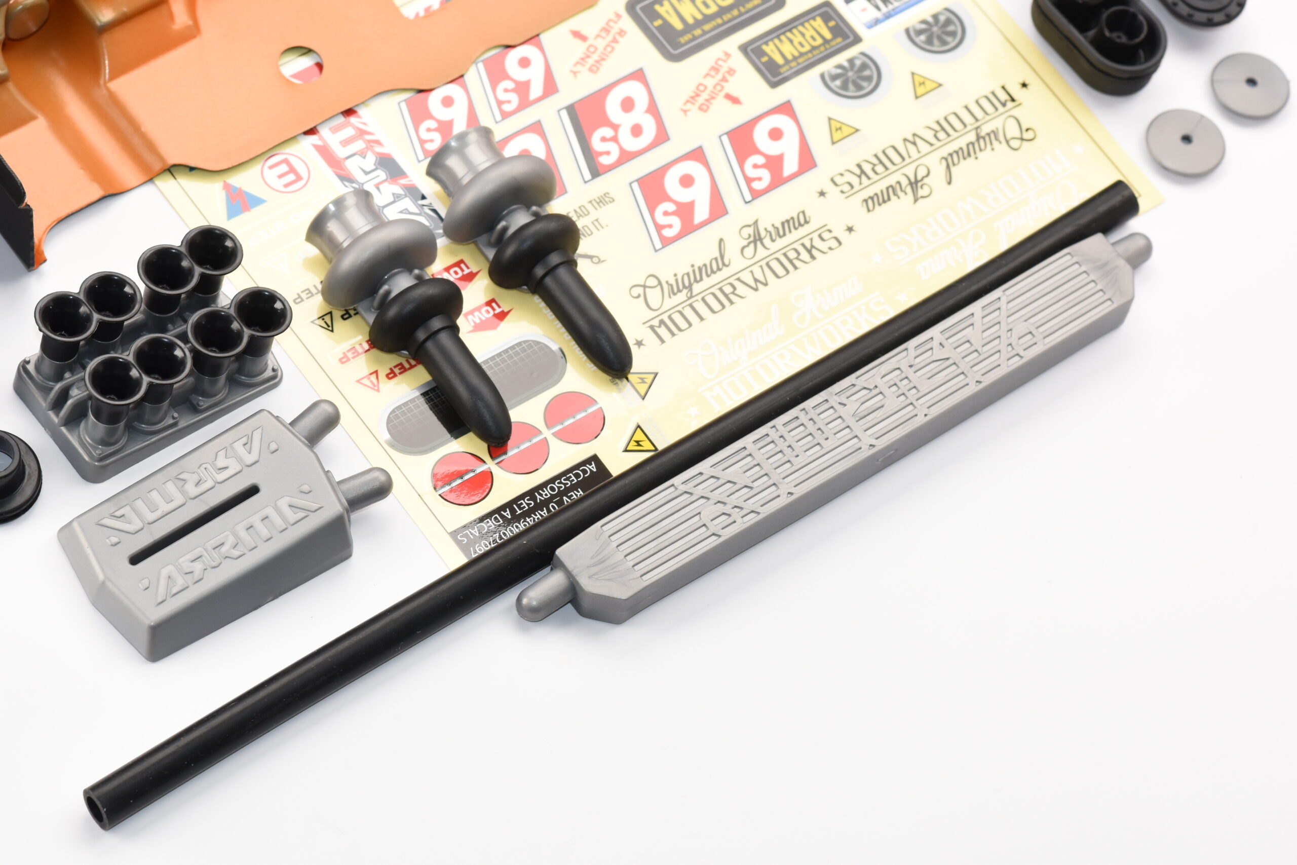 Arrma FELONY 6s - Body Shell (ORANGE Resto-Mod muscle Street Bash ARA7617V2)