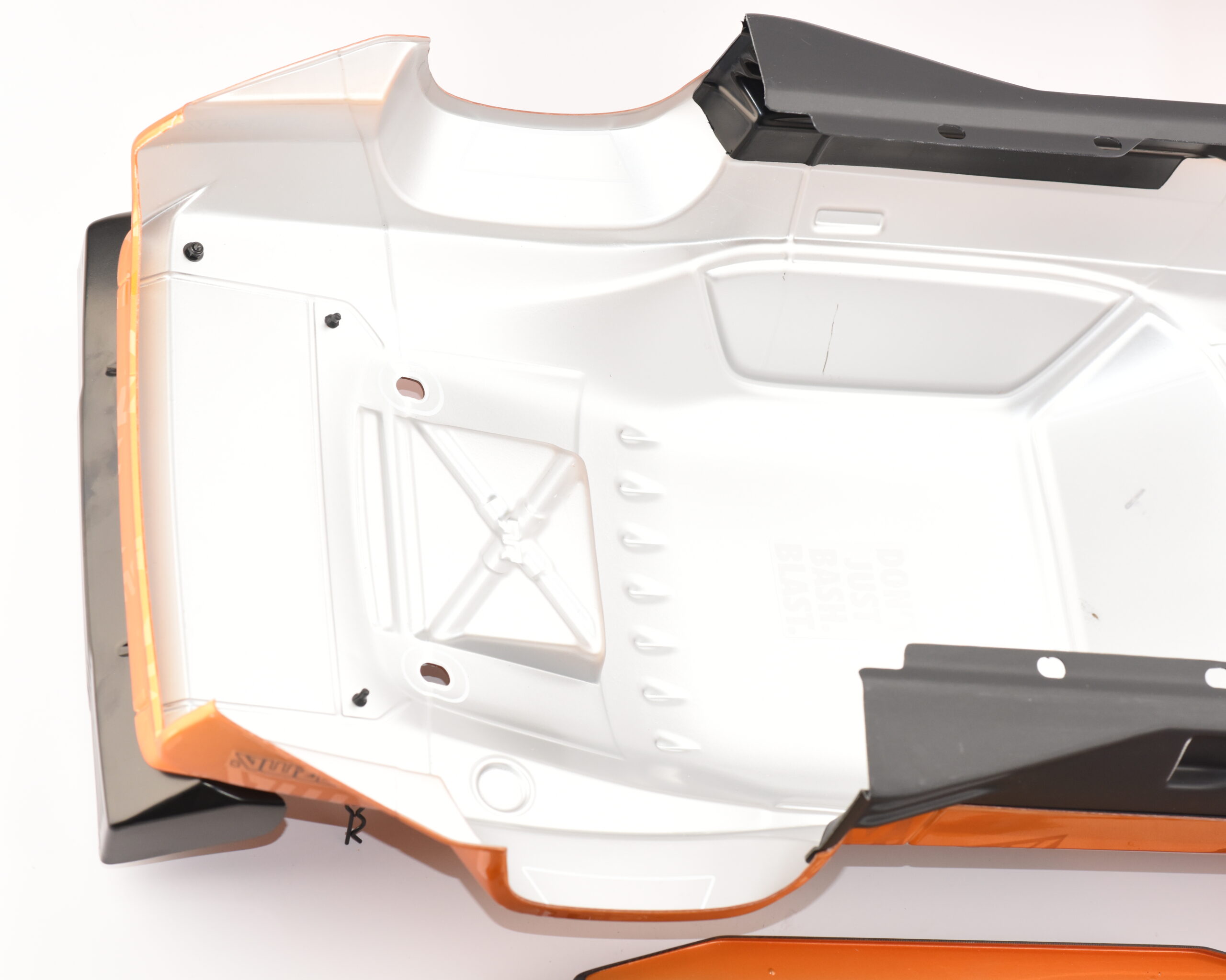 Arrma FELONY 6s - Body Shell (ORANGE Resto-Mod muscle Street Bash ARA7617V2)