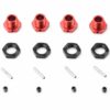 Arrma FELONY 6s BLX - 17mm Hex Hubs (Red Wheel hexes, nuts, Screws V2 ARA7617V2)