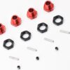 Arrma FELONY 6s BLX - 17mm Hex Hubs (Red Wheel hexes, nuts, Screws V2 ARA7617V2)