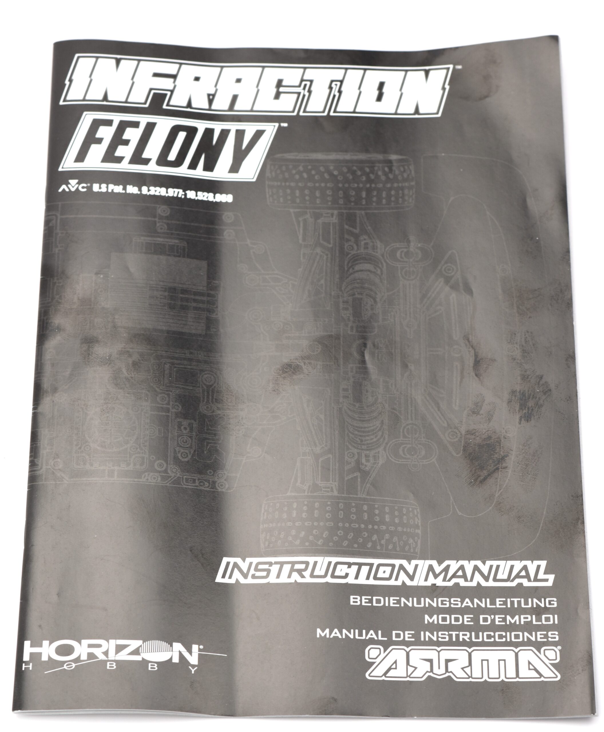 Arrma Felony Manual (2) Arrma FELONY 6s User Manual, Quick Guide, Parts List Exploded Views ARA7617V2