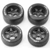Arrma FELONY 6s - TIRES & Wheels (tyres "HOONS" DBoots belted 5-spoke ARA7617V2)