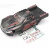 Arrma Kraton V6 6s BLX EXB Black Red Painted & Decaled Clipless Body Roof Support