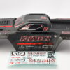 Arrma Kraton V6 6s BLX EXB Black Red Painted & Decaled Clipless Body Roof Support