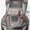 Arrma Kraton V6 6s BLX EXB Black Red Painted & Decaled Clipless Body Roof Support