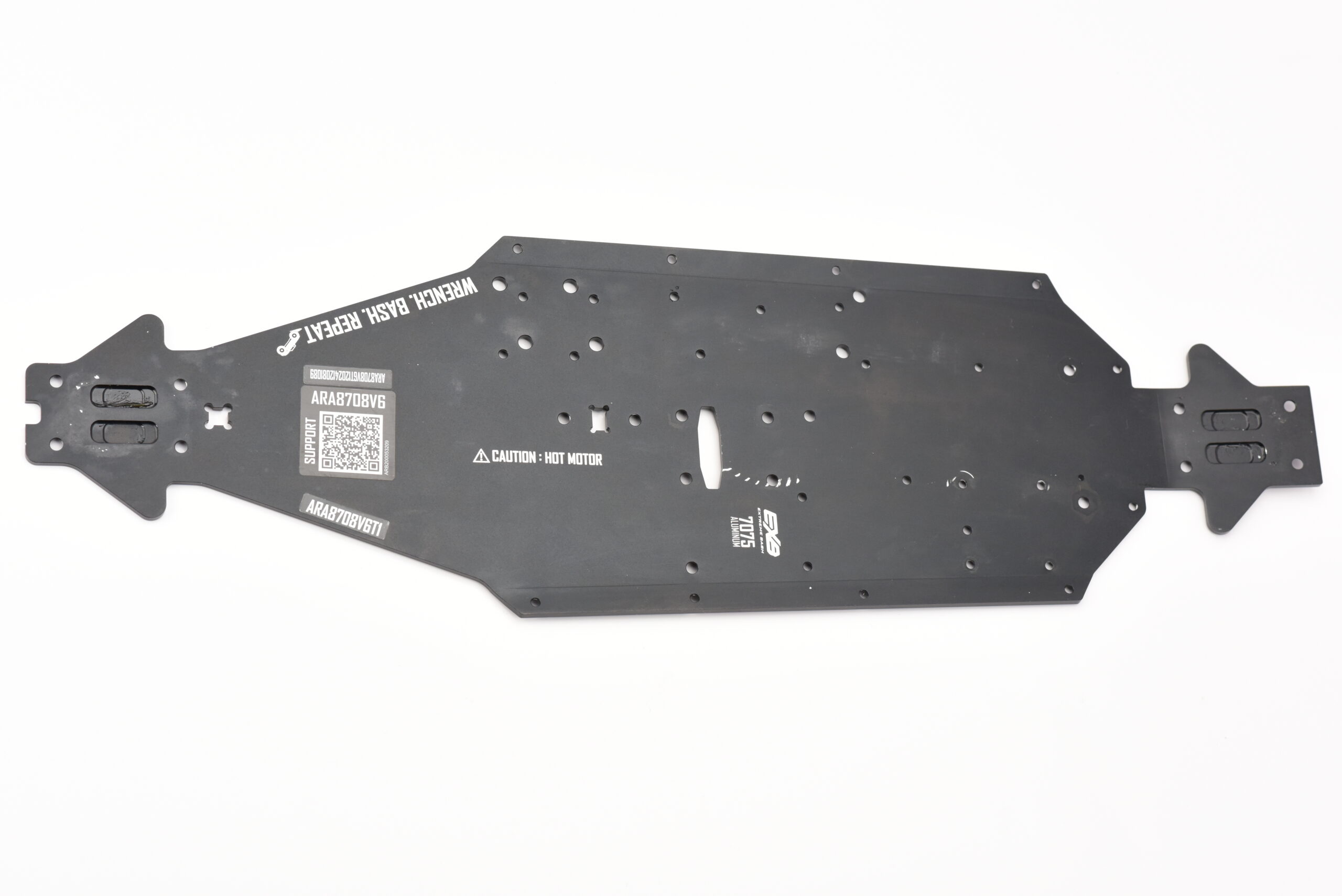 Arrma Kraton 6s EXB Chassis (3) Arrma V6 Kraton 6s BLX EXB Black Aluminum Long Wheel Base Chassis LWB ARA320570