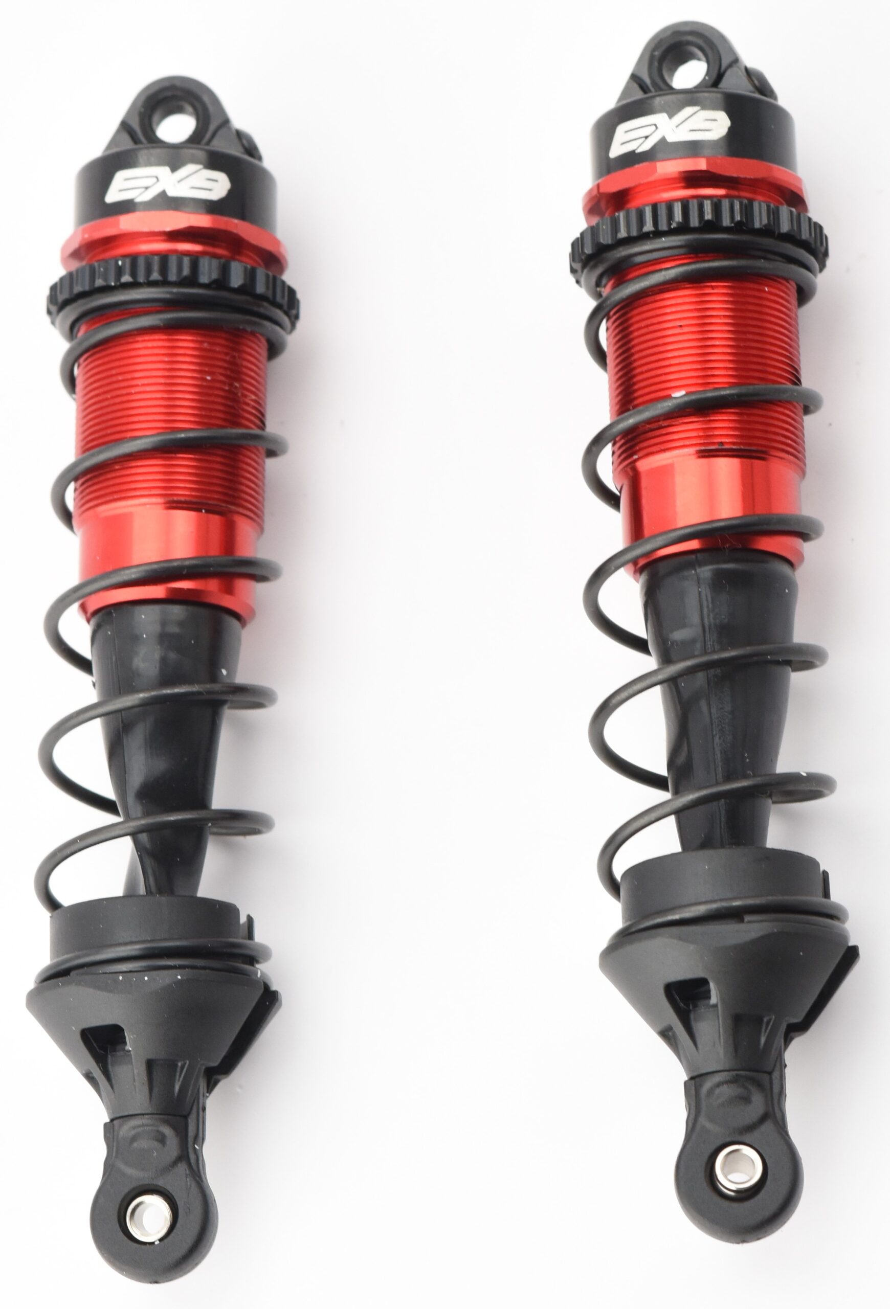 Arrma Kraton 6s BLX EXB Front Shocks (Assembled Dampers & Springs 117mm red)
