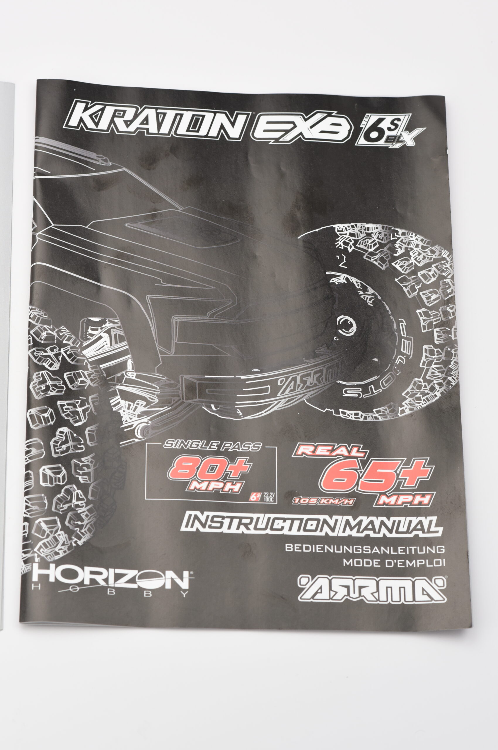 Arrma Kraton 6s EXB Manuals (3) Arrma Kraton 6s EXB User Manual, Quick Guide Parts List Exploded Views ARA8708V6