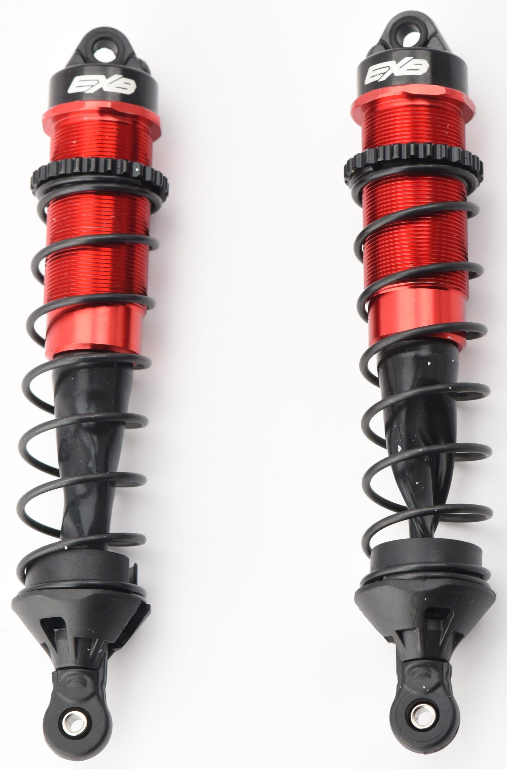 Arrma Kraton 6s BLX EXB Rear Shocks Factory Assembled Dampers & Spring 134mm red