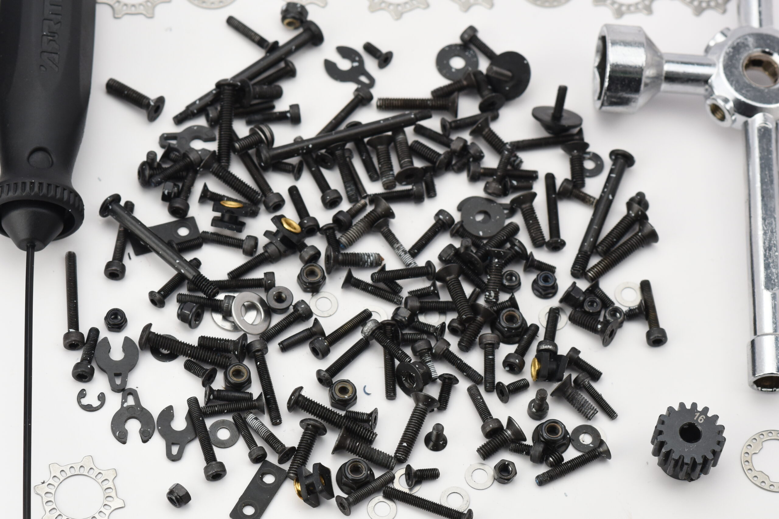 Arrma Kraton 6s EXB SCREWS & Tools hardware PINION Gear nuts T-wrench ARA8708V6