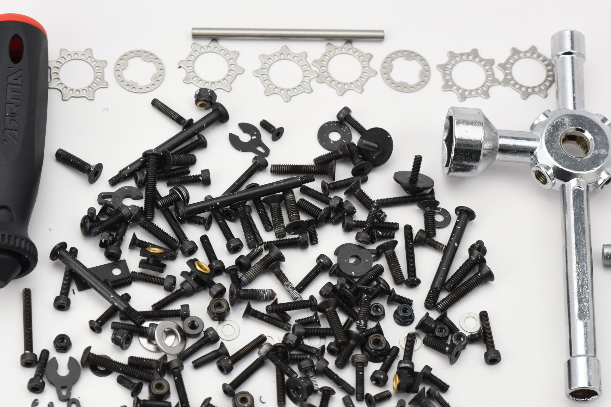 Arrma Kraton 6s EXB SCREWS & Tools hardware PINION Gear nuts T-wrench ARA8708V6