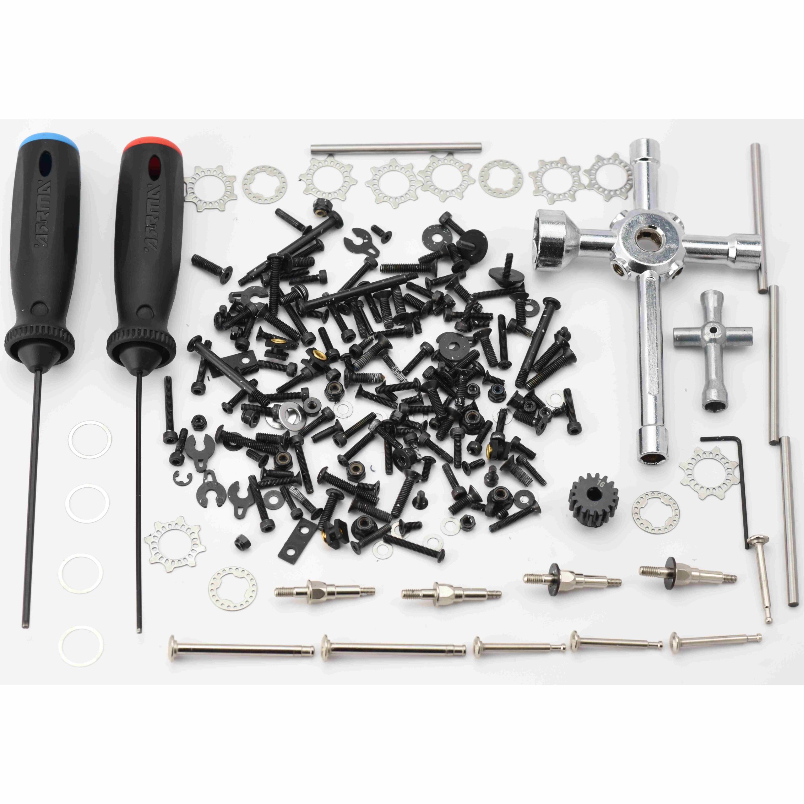 Arrma Kraton 6s EXB SCREWS & Tools hardware PINION Gear nuts T-wrench ARA8708V6