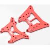 Arrma Kraton 6s BLX EXB V6 Front & Rear Shock Tower CNC 7075 T6 Red Aluminum MT
